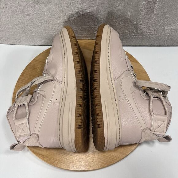 Nike Womens Size 8.5 Air Force 1 High Utility 2.0 Fossil Lace Up Sneakers - Picture 8 of 10
